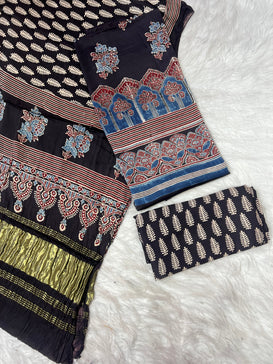 The Timeless Elegance of Ajrakh Suits: A Complete Guide to Self Ajrakh Suits