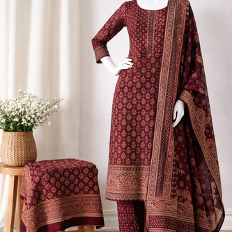 Ajrakh Suit Collection
