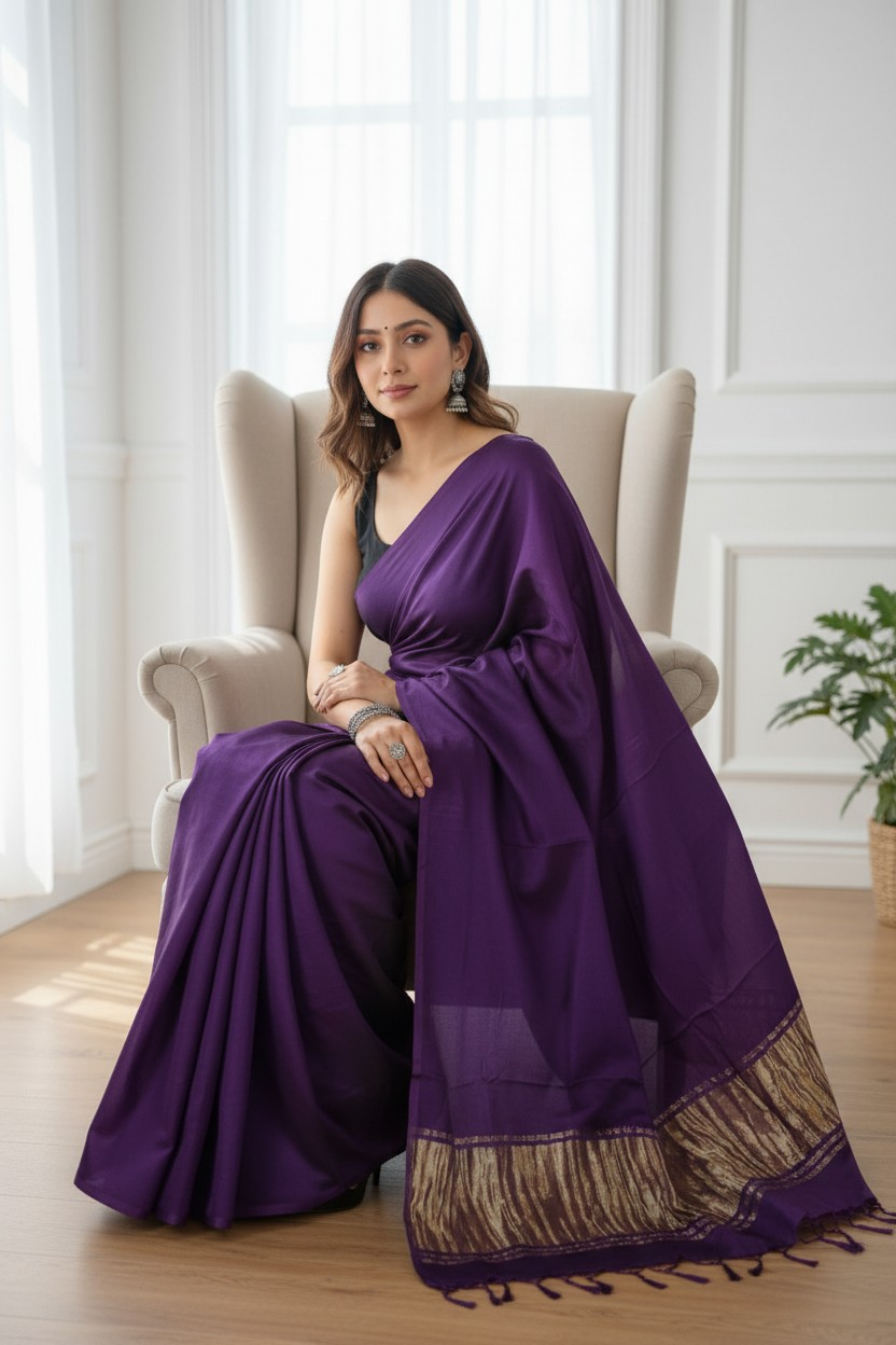 Plain Dye Sarees — Timeless Elegance