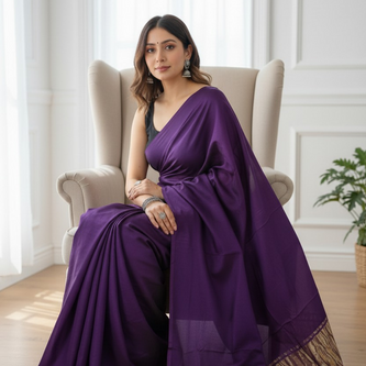 Plain Dye Sarees — Timeless Elegance