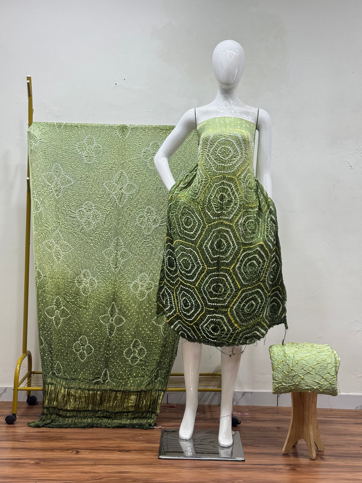 Premium Modal Silk Shaded Bandhani Fancy 3-Piece Suit 134 - The Ajrakh Studio