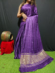 Modal Silk Plain Dye Saree With Zari Pallu