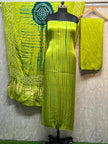 Popti & green Modal Silk Tie & Dye Bandhani Dupatta 3 Piece Suits