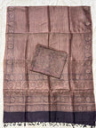 Handloom Pure Tussar Silk Ajrakh Natural Dye 2-Piece Suit Set – Exclusive Collection