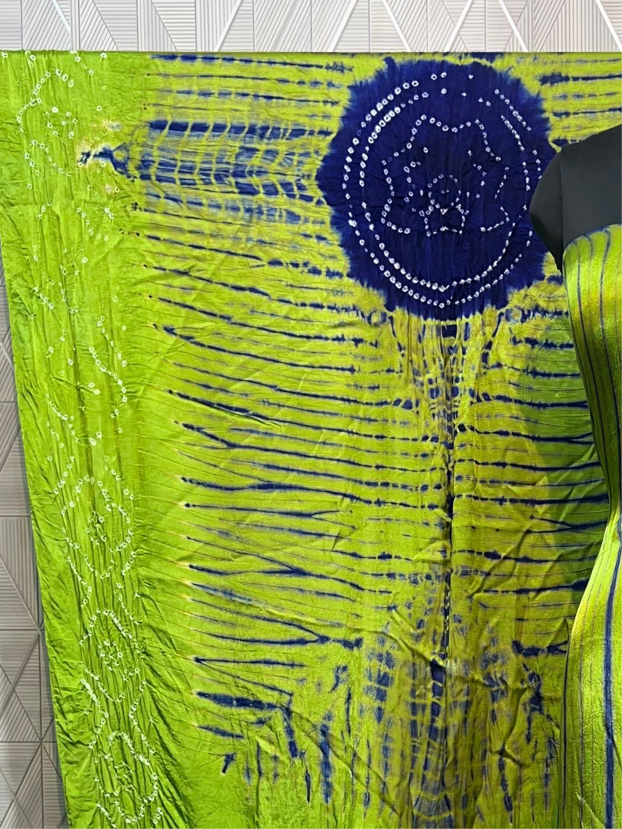Popti & blue Modal Silk Tie & Dye Bandhani Dupatta 3 Piece Suits