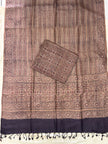 Handloom Pure Tussar Silk Ajrakh Natural Dye 2-Piece Suit Set – Exclusive Collection