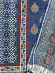 Premium Ajrakh Chanderi 2-Piece Suit Set 152 - The Ajrakh Studio