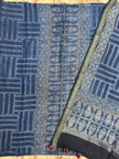 Premium Ajrakh Chanderi 2-Piece Suit Set 146 - The Ajrakh Studio