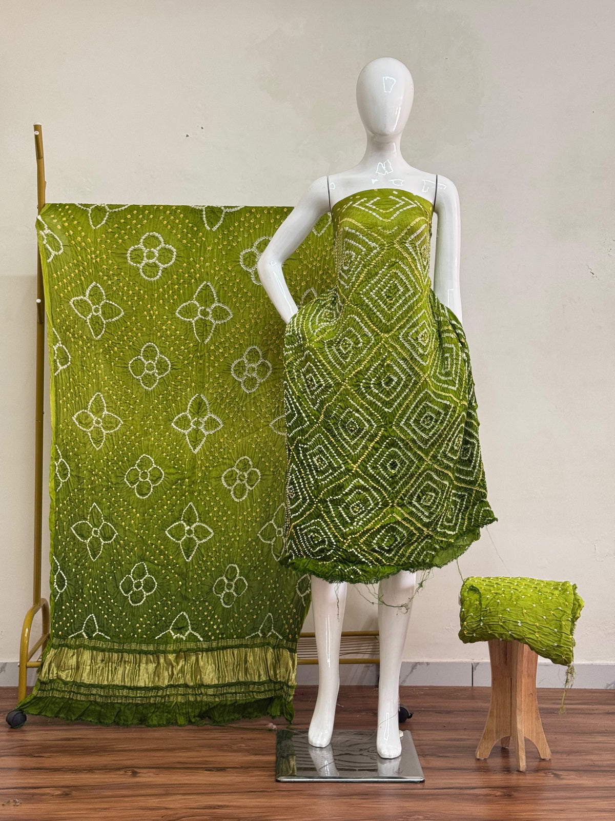 Premium Modal Silk Shaded Bandhani Fancy 3-Piece Suit 124 - The Ajrakh Studio