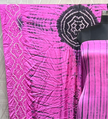 Dark pink & black Modal Silk Tie & Dye Bandhani Dupatta 3 Piece Suits