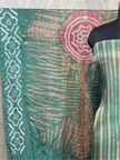 Green & pink Modal Silk Tie & Dye Bandhani Dupatta 3 Piece Suits
