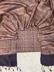 Handloom Pure Tussar Silk Ajrakh Natural Dye 2-Piece Suit Set – Exclusive Collection