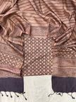 Handloom Pure Tussar Silk Ajrakh Natural Dye 2-Piece Suit Set – Exclusive Collection