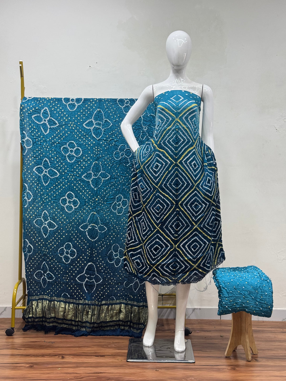 Premium Modal Silk Shaded Bandhani Fancy 3-Piece Suit 138 - The Ajrakh Studio