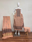 Havi Modal Silk Ajrakh Neptol Dye Discharge Print Panel Suit 15 - The Ajrakh Studio