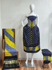 Premium Modal Silk Shibori Multi-Color Bandhej 3-Piece Suit 10 - The Ajrakh Studio