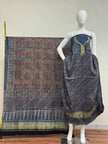 Premium Modal Silk Nakshi Zari Top & Dupatta 2-Piece Set 08 - The Ajrakh Studio