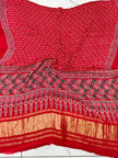 Premium Ajrakh Hand Block Print Modal Silk 3-Piece Suit Set with Zari Pallu Dupatta