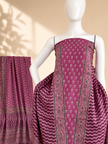 Premium Ajrakh Hand Block Print Modal Silk 3-Piece Suit Set with Zari Pallu Dupatta