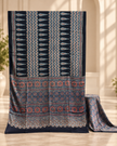 Elegant Modal Silk Ajrakh Hand Block Print Natural Dye Saree - The Ajrakh Studio