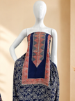 Premium Ajrakh Hand Block Print Modal Silk 3-Piece Suit Set with Zari Pallu Dupatta