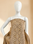 Premium Ajrakh Hand Block Print Modal Silk 3-Piece Suit Set with Zari Pallu Dupatta