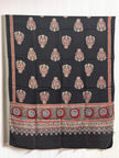 Ajrakh Modal Silk Natural Dye Dupatta with Tassels 37 - The Ajrakh Studio