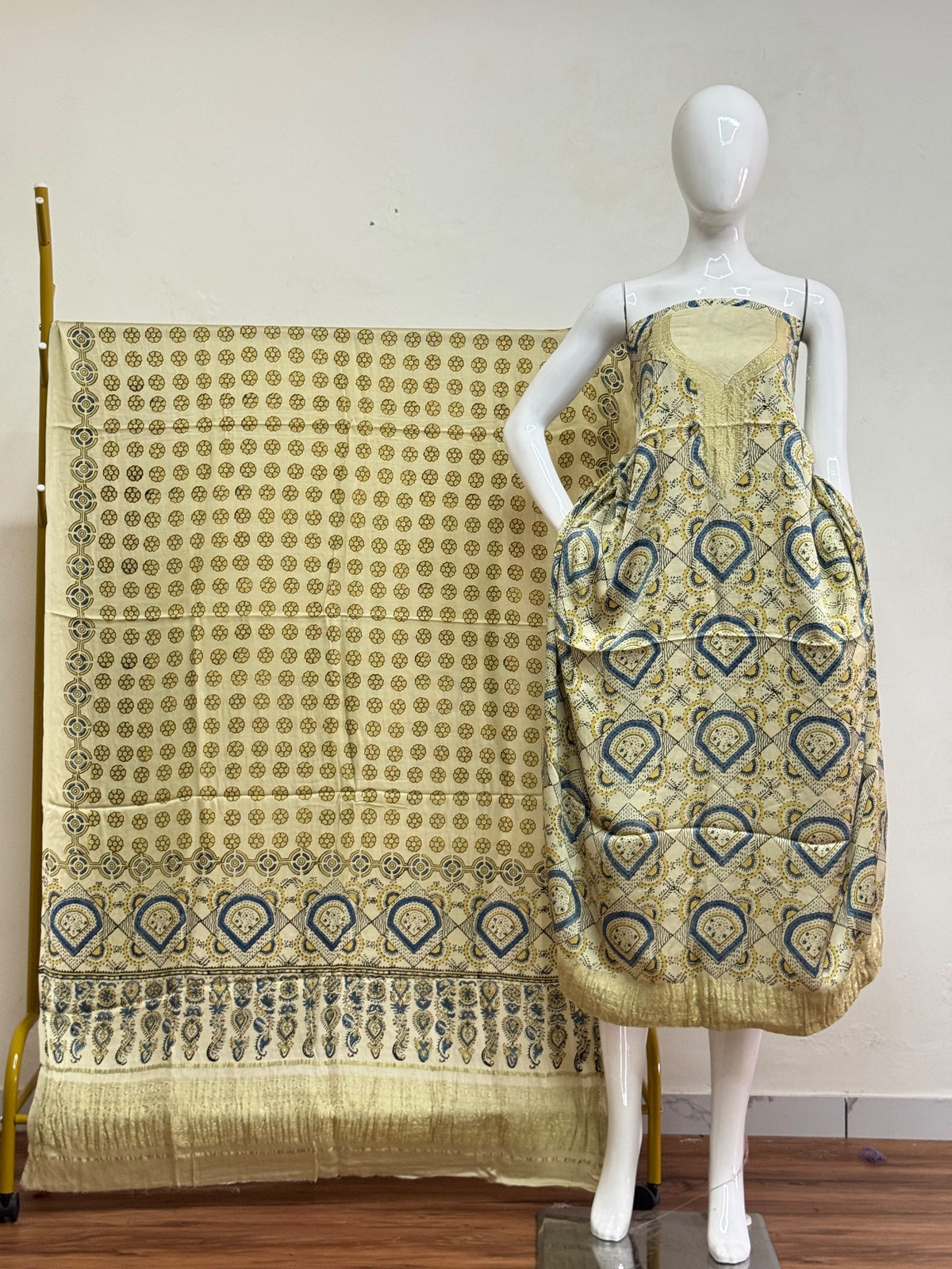Premium Modal Silk Nakshi Zari Top & Dupatta 2-Piece Set 14 - The Ajrakh Studio