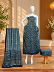 Havi Pure Modal Silk Ajrakh Hand Block Print Natural Dye 3-Piece Suit