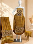 Premium Ajrakh Hand Block Print Modal Silk 3-Piece Suit Set with Zari Pallu Dupatta