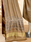 Premium Ajrakh Hand Block Print Modal Silk 3-Piece Suit Set with Zari Pallu Dupatta