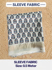 Premium Dola Silk Ajrakh Hand Block Print Natural Dye 2-Piece Suit with Zari Border Dupatta