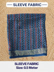 Premium Dola Silk Ajrakh Hand Block Print Natural Dye 2-Piece Suit with Zari Border Dupatta