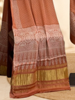 Premium Ajrakh Hand Block Print Modal Silk 3-Piece Suit Set with Zari Pallu Dupatta