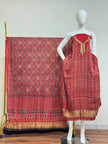 Premium Modal Silk Nakshi Zari Top & Dupatta 2-Piece Set 02 - The Ajrakh Studio