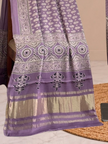Premium  Ajrakh Hand Block Print Modal Silk 3-Piece Suit Set with Zari Pallu Dupatta