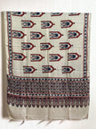 Ajrakh Modal Silk Natural Dye Dupatta with Tassels 35 - The Ajrakh Studio