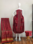 Havi Pure Modal Silk Ajrakh Natural Dye Zari Pallu Suit 03 - The Ajrakh Studio