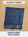 Premium Dola Silk Ajrakh Hand Block Print Natural Dye 2-Piece Suit with Zari Border Dupatta