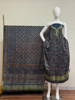 Premium Modal Silk Nakshi Zari Top & Dupatta 2-Piece Set 01 - The Ajrakh Studio