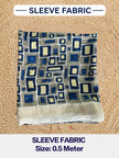 Premium Dola Silk Ajrakh Hand Block Print Natural Dye 2-Piece Suit with Zari Border Dupatta