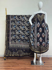 Meena Kari Dola Silk Ajrakh Hand Block Print 2-Piece Suit 03 - The Ajrakh Studio