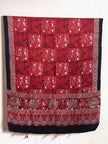 Ajrakh Modal Silk Natural Dye Dupatta with Tassels 28 - The Ajrakh Studio