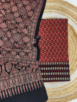 Pure Cotton Ajrakh Screen Print Natural Dye 3-Piece Suit 04 - The Ajrakh Studio