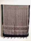 Ajrakh Modal Silk Natural Dye Dupatta with Tassels 18 - The Ajrakh Studio