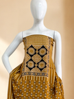 Premium Ajrakh Hand Block Print Modal Silk 3-Piece Suit Set with Zari Pallu Dupatta