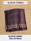 Premium Dola Silk Ajrakh Hand Block Print Natural Dye 2-Piece Suit with Zari Border Dupatta