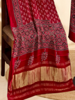 Premium Ajrakh Hand Block Print Modal Silk 3-Piece Suit Set with Zari Pallu Dupatta