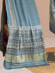 Premium Ajrakh Hand Block Print Modal Silk 3-Piece Suit Set with Zari Pallu Dupatta