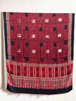 Ajrakh Modal Silk Natural Dye Dupatta with Tassels 17 - The Ajrakh Studio